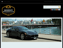 Tablet Screenshot of maseratienthusiastsclub.com